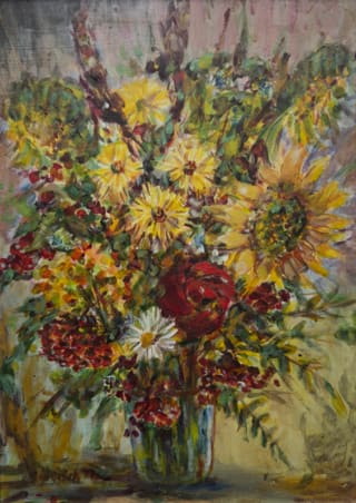 Kytice se slunečnicemi